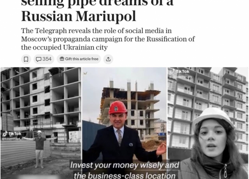 Мариуполь: Восстановление города вызывает критику в британской прессе