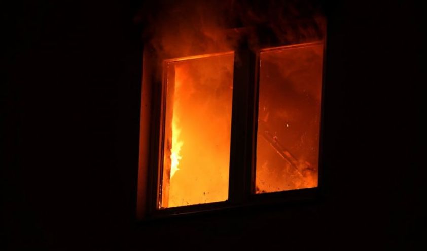 Оперативная спасательная операция: пенсионера вынесли из горящего дома в Донецке