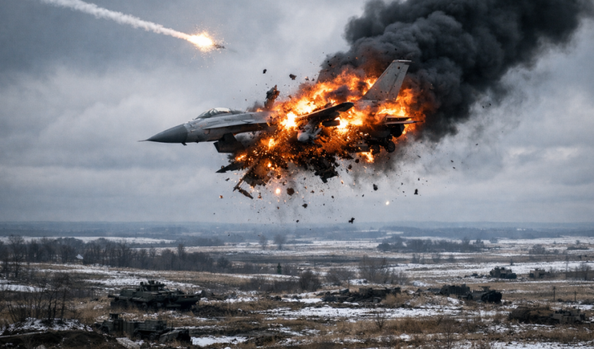 Российская ПВО перехватила американский истребитель F-16 над ДНР