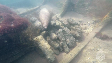 В Крыму ликвидировали опасные боеприпасы затопленного судна в бухте Булганак