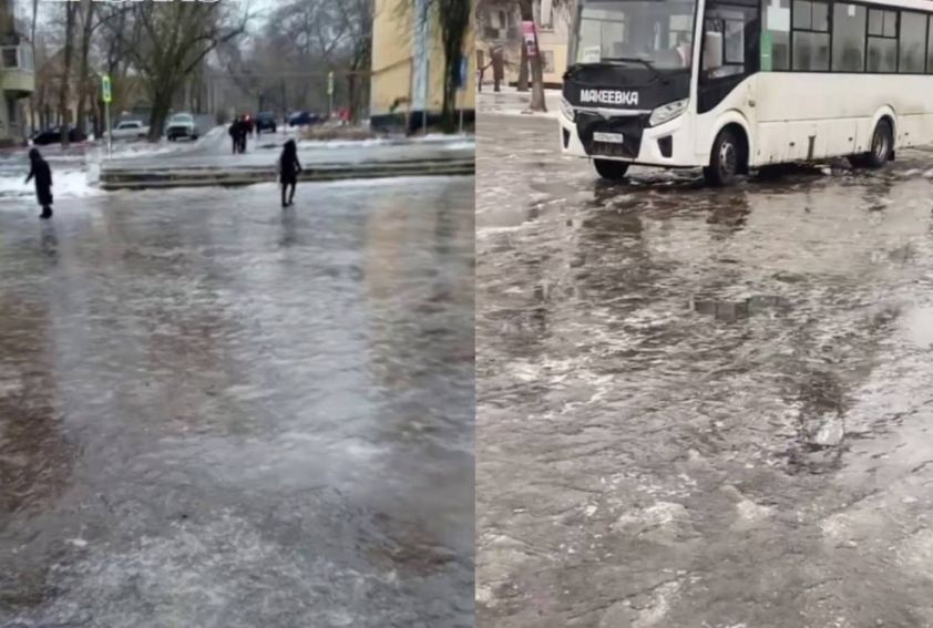 В ДНР развернулась транспортная катастрофа из-за гололеда