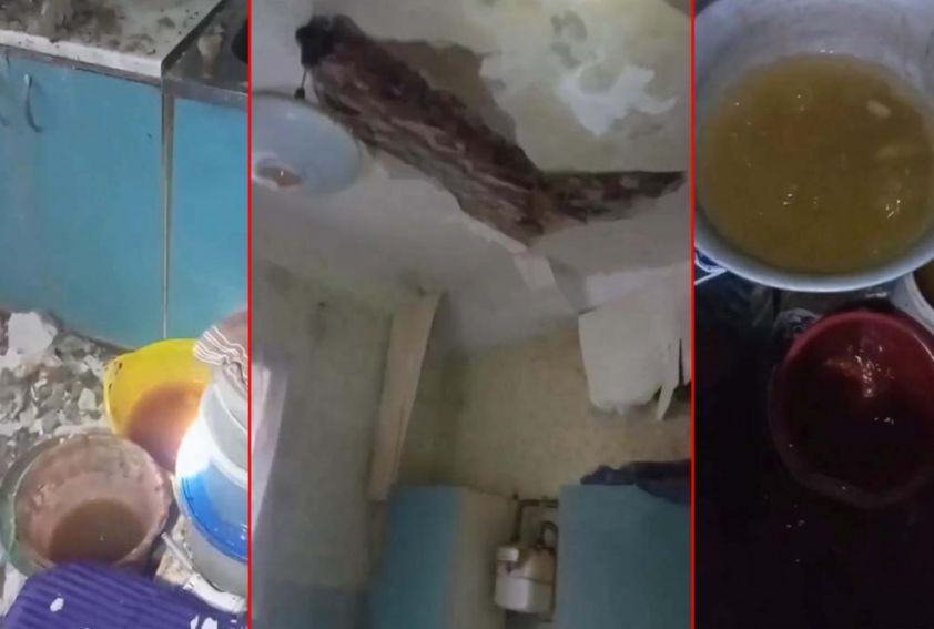 В Макеевке внезапно начался круглогодичный полив из-под потолка